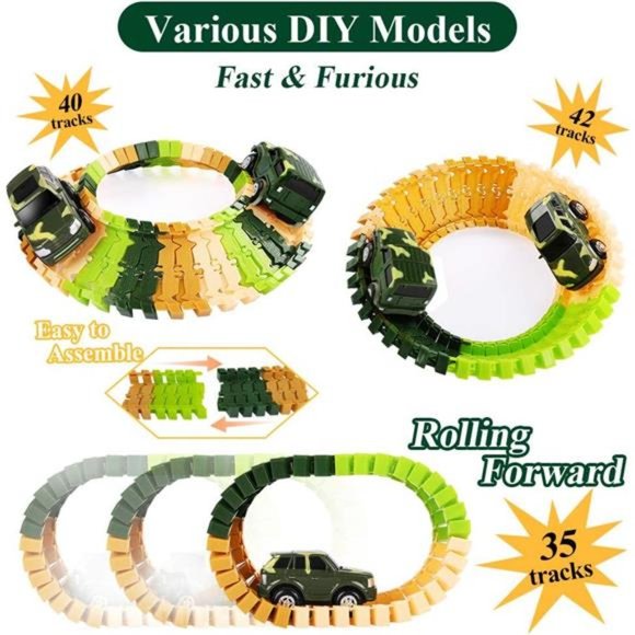 Dinosaur Train Toys for Kids 3 4 5 6 7 Years, Longer Track, 6 Realistic Jurassic - Picture 4 of 6